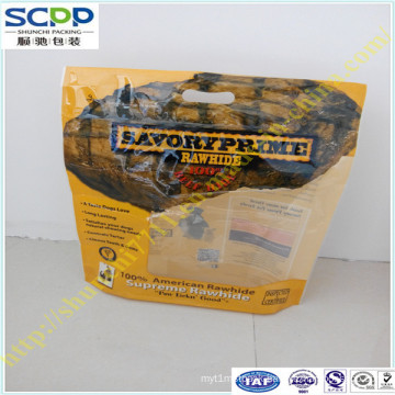 Stand-up Zip Lock Pet Food Plastic Packaging Bag